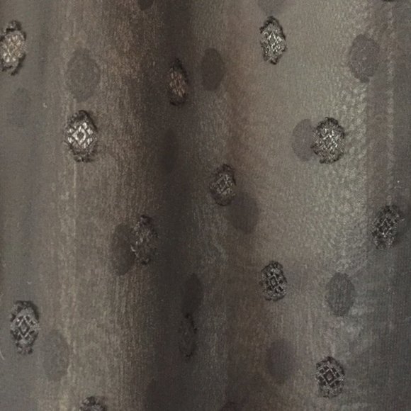 LOFT Sheer Tiefront Polka Dot Blouse - Picture 5 of 9